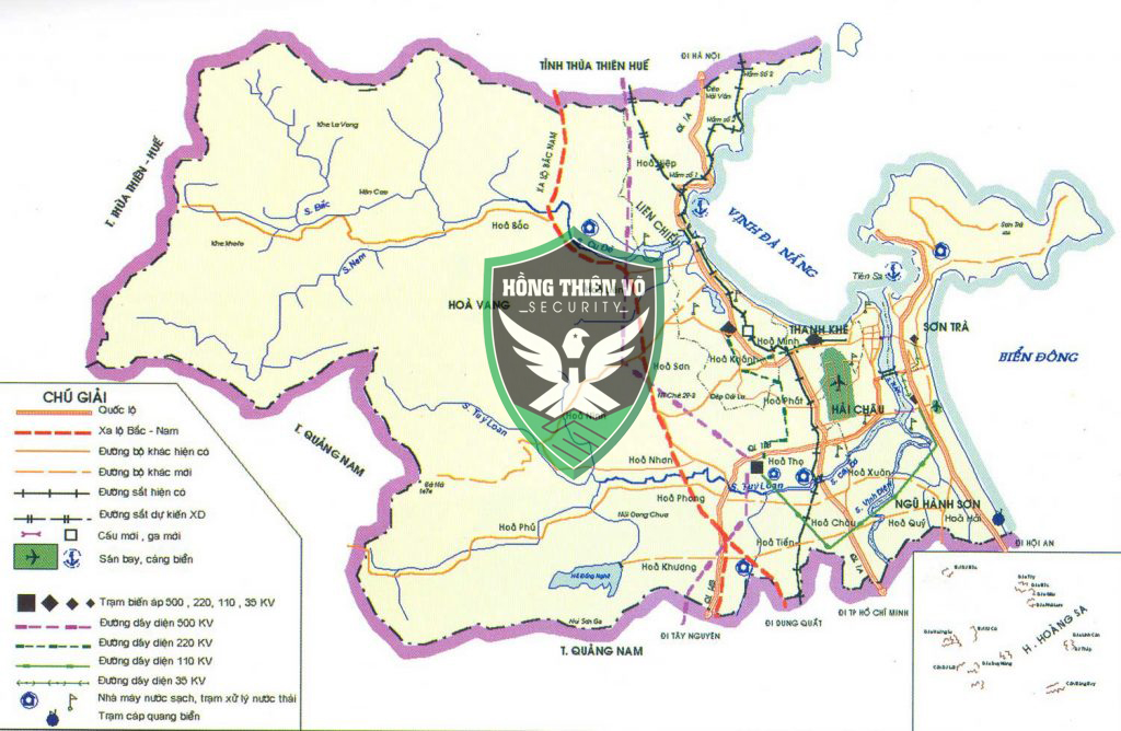 Bản đồ hành chính Đà Nẳng