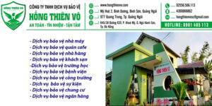 Công ty bảo vệ chuyên nghiệp
